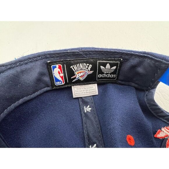 Oklahoma City Thunder OKC Adidas NBA Snapback Hat Cap - Picture 8 of 11